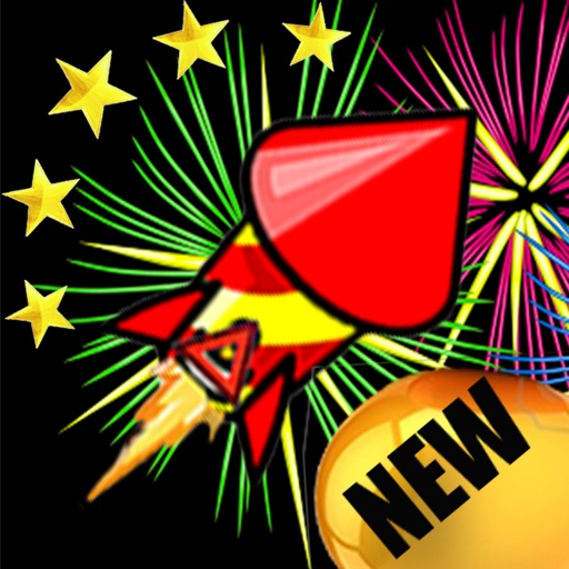 A FIRE ROCKET HD -  by 5-Star-Apps.com The Flying Firecracker Shooter Game for iPad! The Fireworks Super Action Game for kids! FREE on iTunes App Store! icon