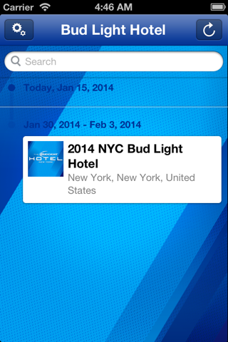 2014 NYC Bud Light Hotel - Official App screenshot 2
