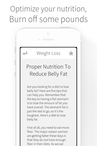 Weight-Loss and Nutrition - Boosting Metabolism and Burning Fat With Workout Training Exercises and a Diet Meal Plan screenshot 3