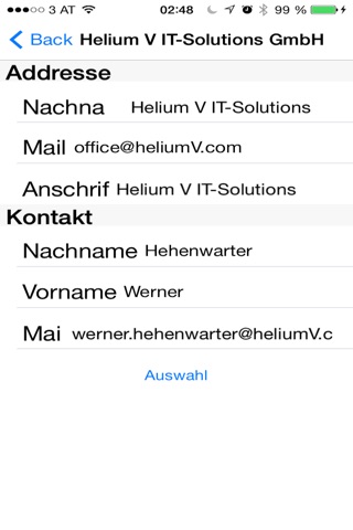 HeliumV Zeiterfassung screenshot 3