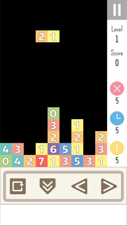 Three Sevens - Let's find the magic seven and clear some number blocks