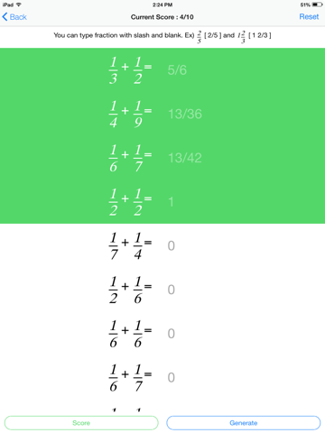 Math Practice for Fraction screenshot 3