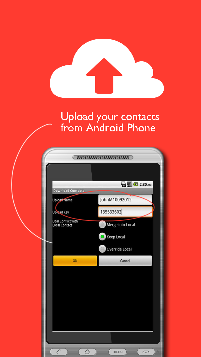 Synkontact: synchronize addressbook and transfer contacts Screenshot 5