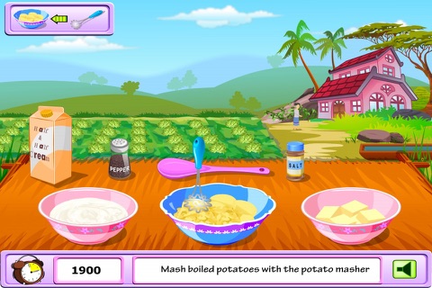 Young Girl Chef: Potato Pie -  A Potato Named Pou screenshot 3