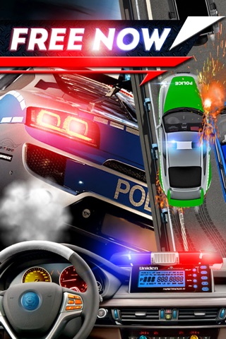 2D Fast Police Car Chase Game - Free Real Speed Driving Racing Games screenshot 2