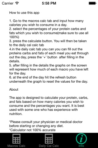 Macros Calc screenshot 3