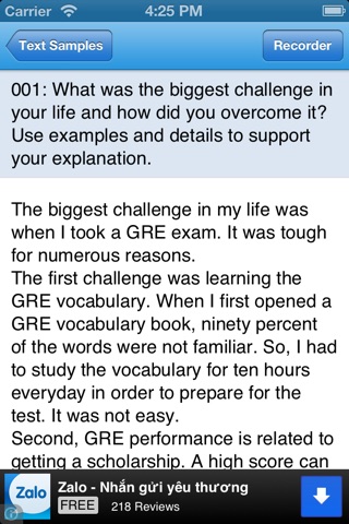 TOEFL Speaking screenshot 3