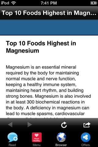 Magnesium Rich Foods - Deficiency and Benefit screenshot 3