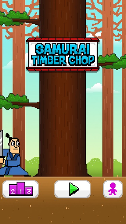 Samurai Timber Chop - Slice and Cut the Tree, Avoid the Falling Branches