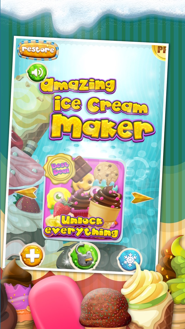 A AMAZING ICE CREAM MAKER GAME - CREATE CONES, SUNDAES &AMP; SWEET ICY SANDWICHES SHOP 1.0 IOS