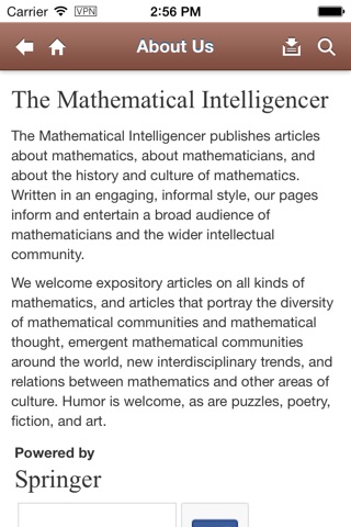 The Mathematical Intelligencer screenshot 2