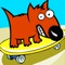 Dog On A Skateboard 3D
