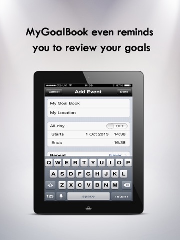 MyGoalBook for iPad screenshot 4