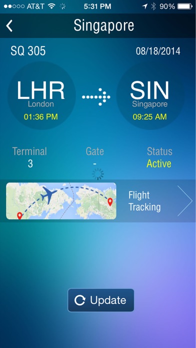 Singapore Changi Airport -Flight Tracker Screenshot 3