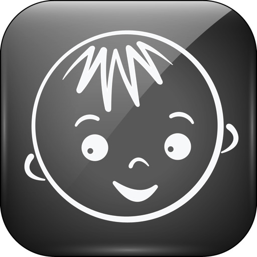 Kiddy Imagine: Fun with Smiles. High-contrast black & white images and patterns encouraging visual development; infant stimulation flashcards help in soothing and relaxing your baby Icon