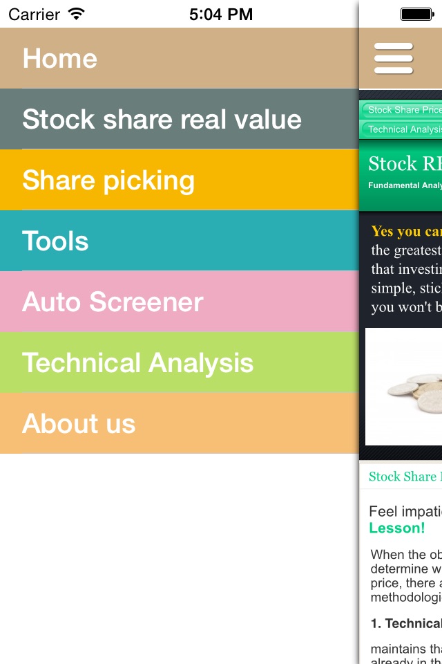 Stock Value Fundamental Dow Jones Course screenshot 2
