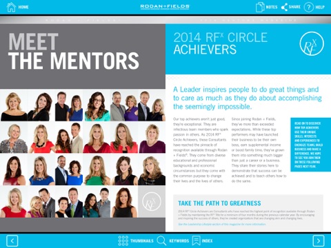 Rodan + Fields Mentors Magazine screenshot 3