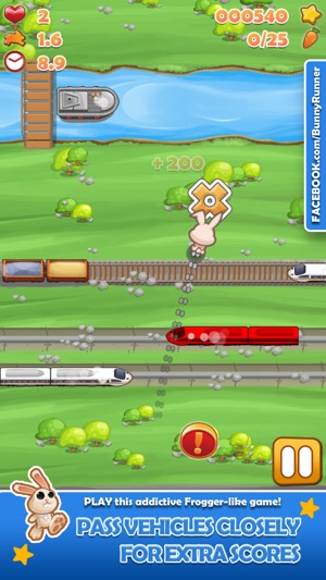 Bunny Run - Cross the street avoiding cars & tracks!(圖1)-速報App