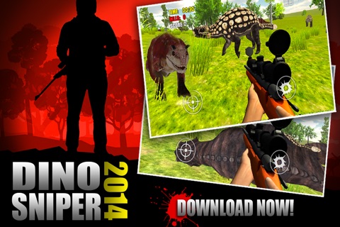 Alpha Dino Sniper 2014 3D PRO: Shoot Spinosaurus, Trex, Raptor screenshot 2