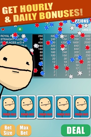 Rage Video Poker - New Comic Troll Face Casino Cards screenshot 3