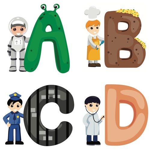 Math Game with Professions Alphabet icon