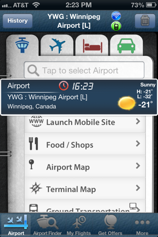 Winnipeg Airport Info + Radar screenshot 2