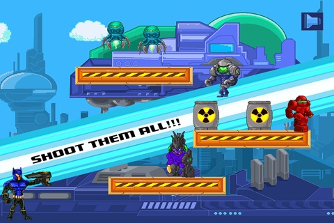 8bit Super Hero War Against Evil screenshot 4