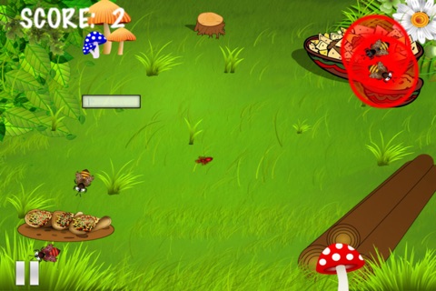 Hungry Bees Sunny Summer Afternoon Picnic : The Feast Meal in the mushroom forest Game - Free Edition screenshot 4