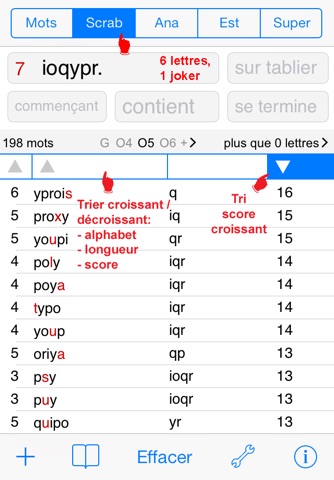 F Words Finder French PRO screenshot 3