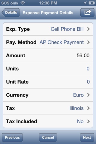 Expenses 9.05.03 screenshot 2