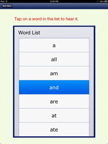 Sight Words Level 1 screenshot 2