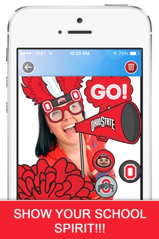 OSU Stikis. Ohio State University Photo Booth & Buckeye Stickers Application screenshot 2
