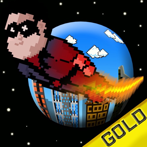 Pixel Heroes - The rocket man fighting super villains - Gold Edition icon