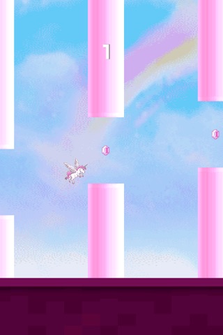 Flappy Unicorn - Rainbow Games Feat. The Robot Unicorn Attack Bird From The Year 2048 screenshot 3