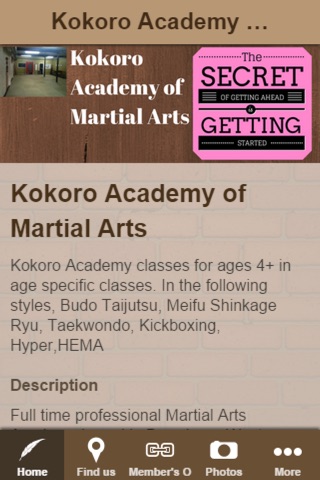 Kokoro Academy of Martial Arts screenshot 2