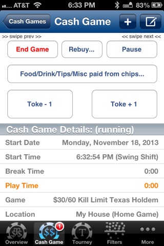 Poker Journal Lite screenshot 4