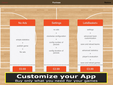 LetsBasket HD [Free! Your Hoop Stats and Score Book, Scoreboard, Timer and Scouting for coach & parents] screenshot 2