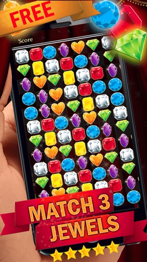 Jewel Match-3 World - Fun Gems And Diamo