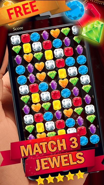 Jewel Match-3 World - Fun Gems And Diamonds Puzzle Maker For Kids