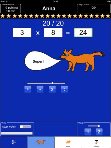 Math-Fox Free - Math Training for Kids screenshot 3