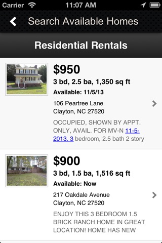 Residential Rentals NC screenshot 4