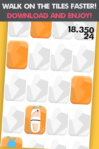 Walk On the Orange Tiles Faster screenshot 3