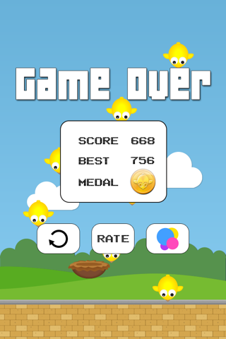 Bird Fall - Attack of the swamp of birds from the sky (by duet puppy game) screenshot 3