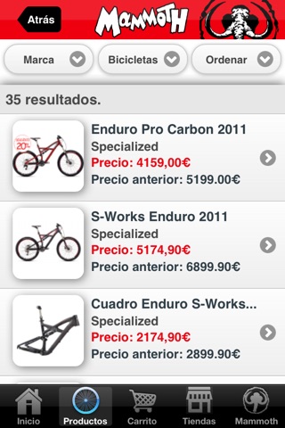 Mammoth Bicicletas screenshot 2