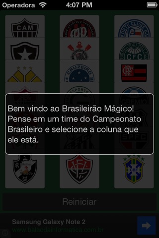 Brasileirão Mágico screenshot 2