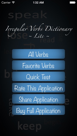 Irregular Verbs Dictionary Lite(圖5)-速報App