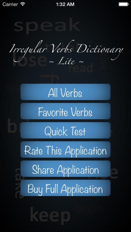 Irregular Verbs Dictionary Lite screenshot-4