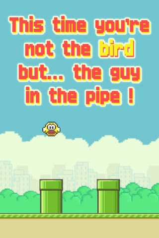 Punchy Bird : The guy in the pipe screenshot 2