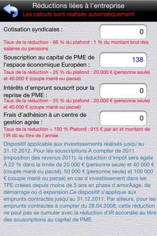 Impot sur Revenu screenshot 4