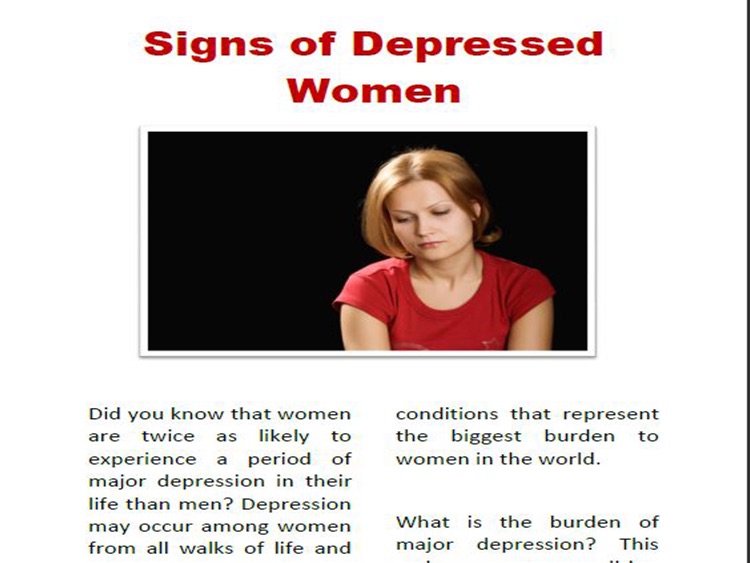 Signs Of Depression Magazine